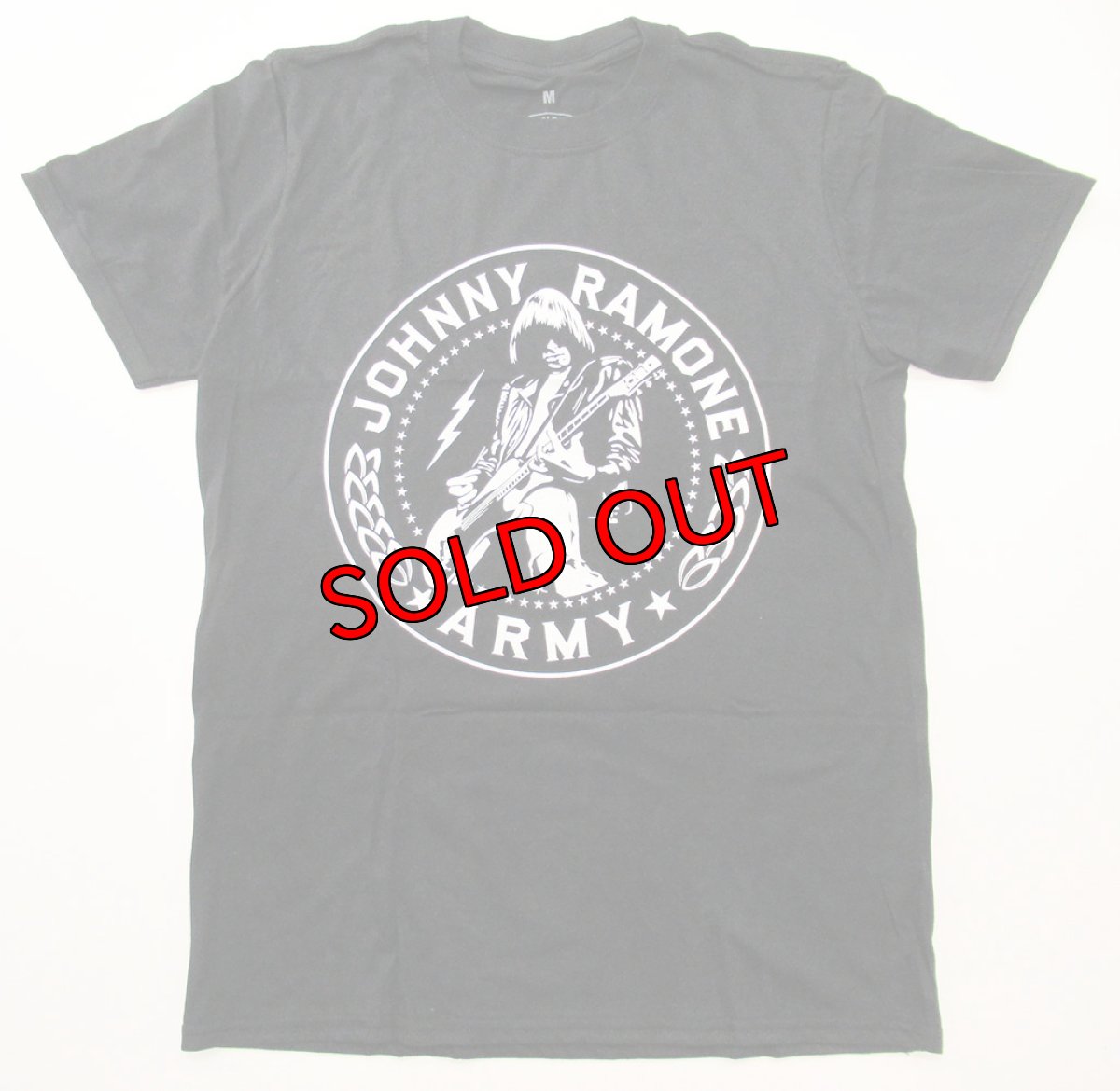 画像1: オフィシャル バンドTシャツ：ラモーンズ RAMONES JOHNNY ARMY SEAL ブラック (1)