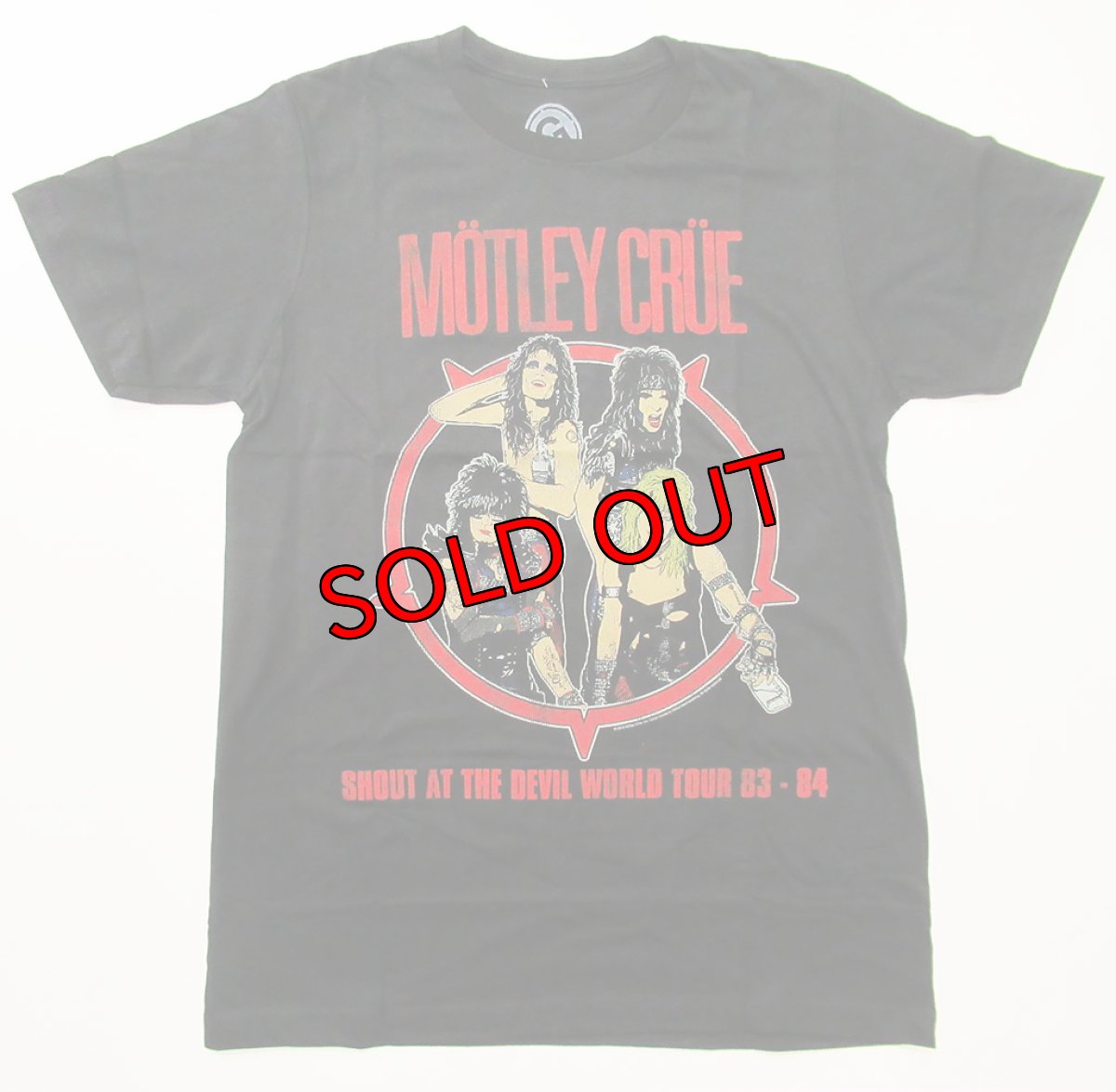 画像1: オフィシャル バンドTシャツ：モトリークルー MOTLEY CRUE Shout at the Devil 83-84 ブラック (1)