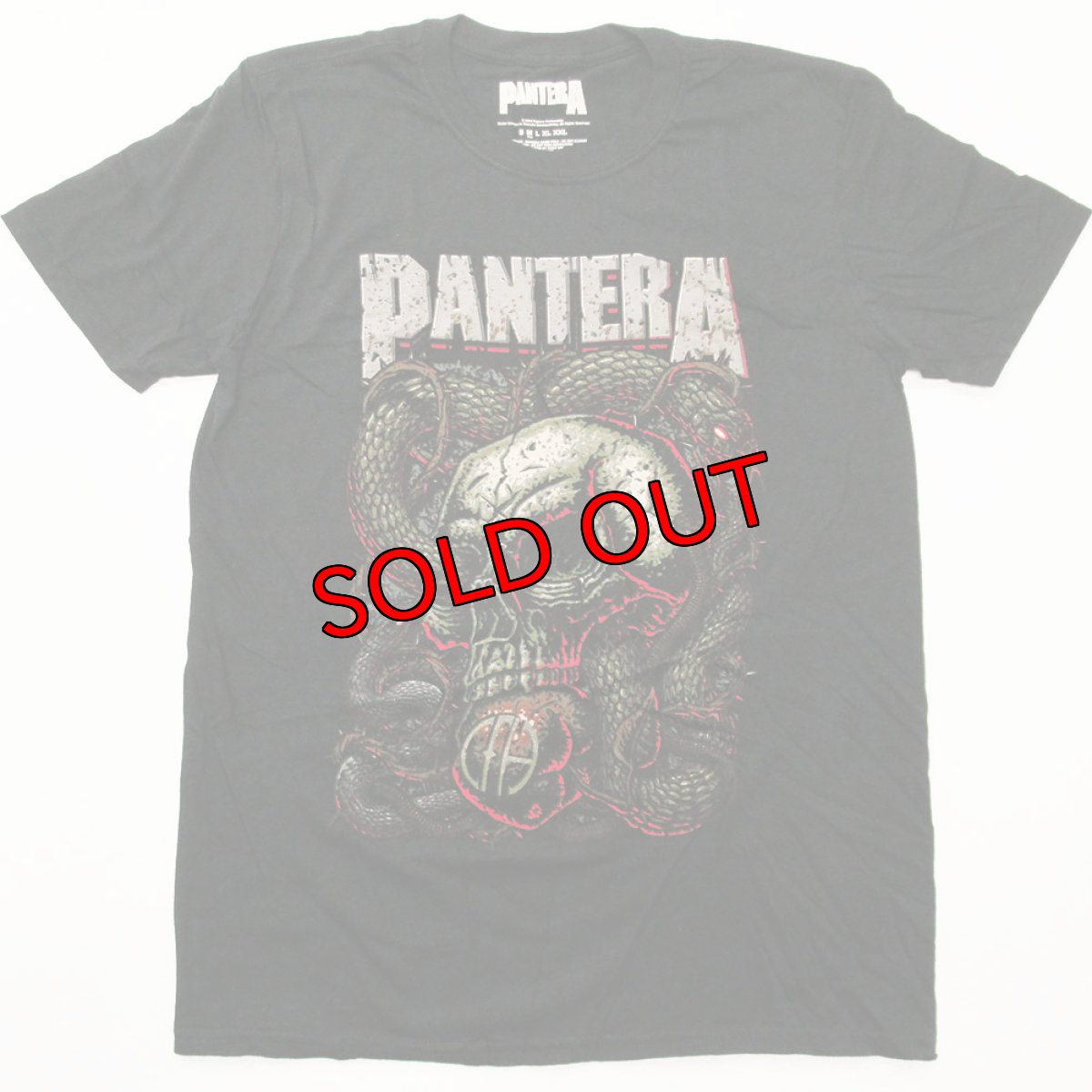 画像1: 【再入荷】オフィシャル バンドTシャツ：パンテラ PANTERA SERPENT SKULL ブラック (1)