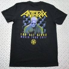 画像2: オフィシャル バンドTシャツ：アンスラックス ANTHRAX Among the Kings ブラック (2)