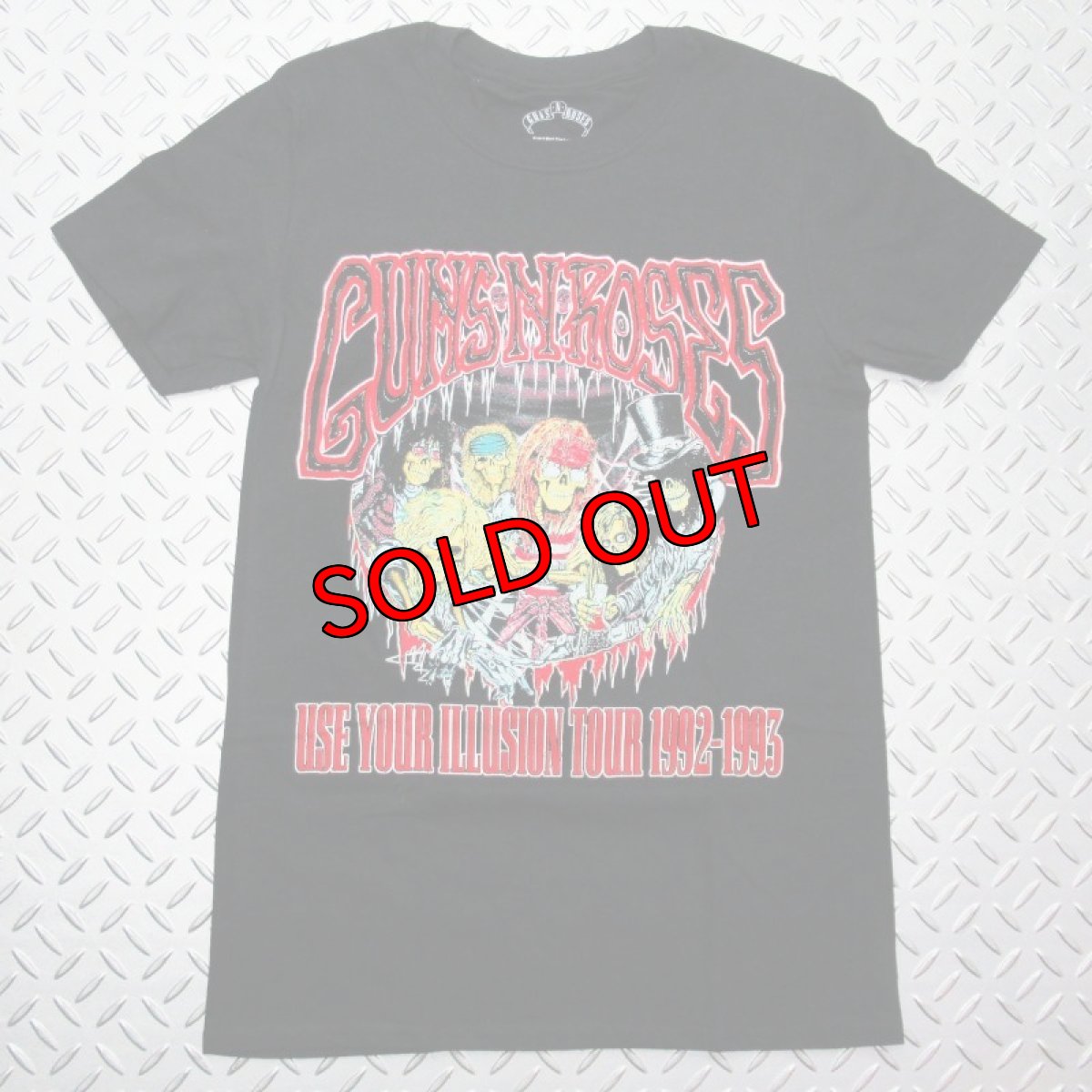 画像1: 【再入荷】オフィシャル バンドTシャツ：ガンズアンドローゼズ GUNS N' ROSES ILLUSION MONSTERS ブラック (1)