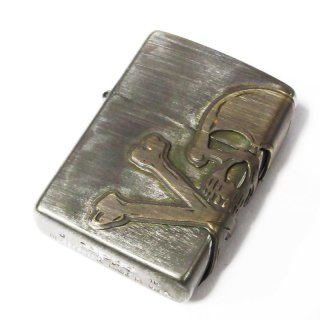 Zippo ジッポーライター：MOSH SKULL マットブラック × ゴールド