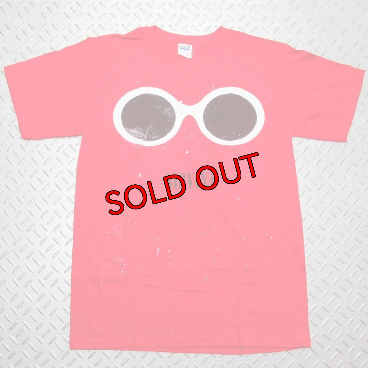 画像1: オフィシャル バンドTシャツ：ニルヴァーナ NIRVANA SPLATTER GLASSES レッド (1)