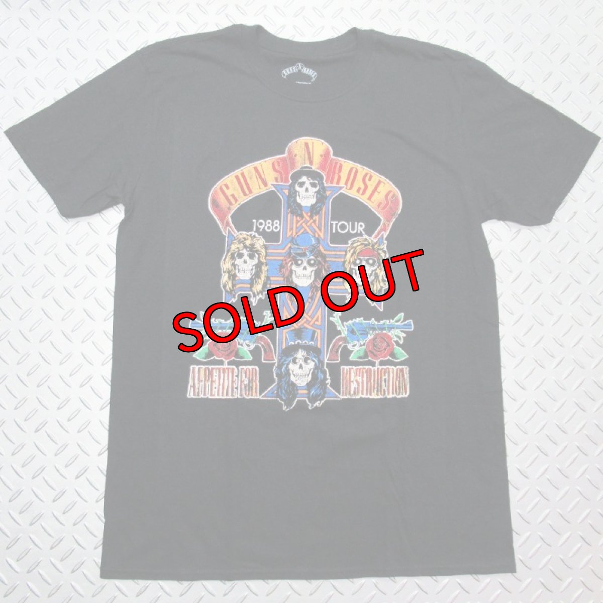 画像1:  【再入荷】オフィシャル バンドTシャツ：GUNS N' ROSES NJ SUMMER JAM 1988 ブラック (1)