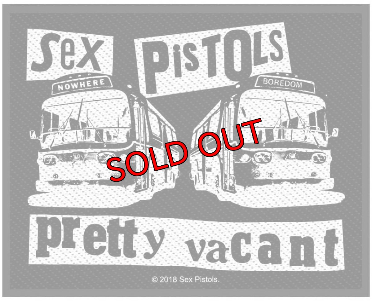 画像1: 【再入荷】オフィシャル バンド ワッペン：セックスピストルズ SEX PISTOLS Pretty Vacant (1)