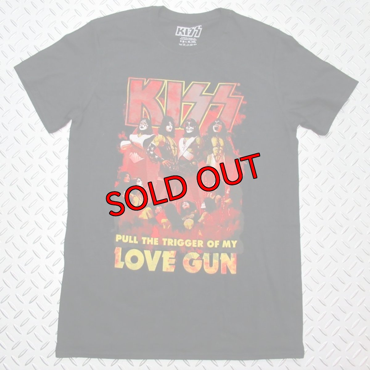 画像1: オフィシャル バンドTシャツ：キッス KISS Love Gun Glow ブラック (1)