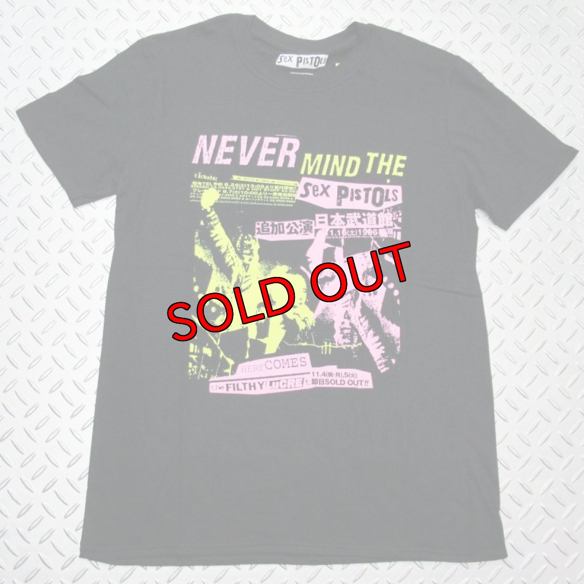 画像1: 【再入荷】バンドTシャツ：SEX PISTOLS Japanese Poster ブラック (1)