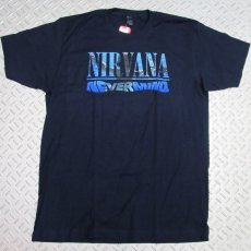 画像1: オフィシャル バンドTシャツ：ニルヴァーナ NIRVANA NEVERMIND ALBUM PLAY LIST ネイビー (1)