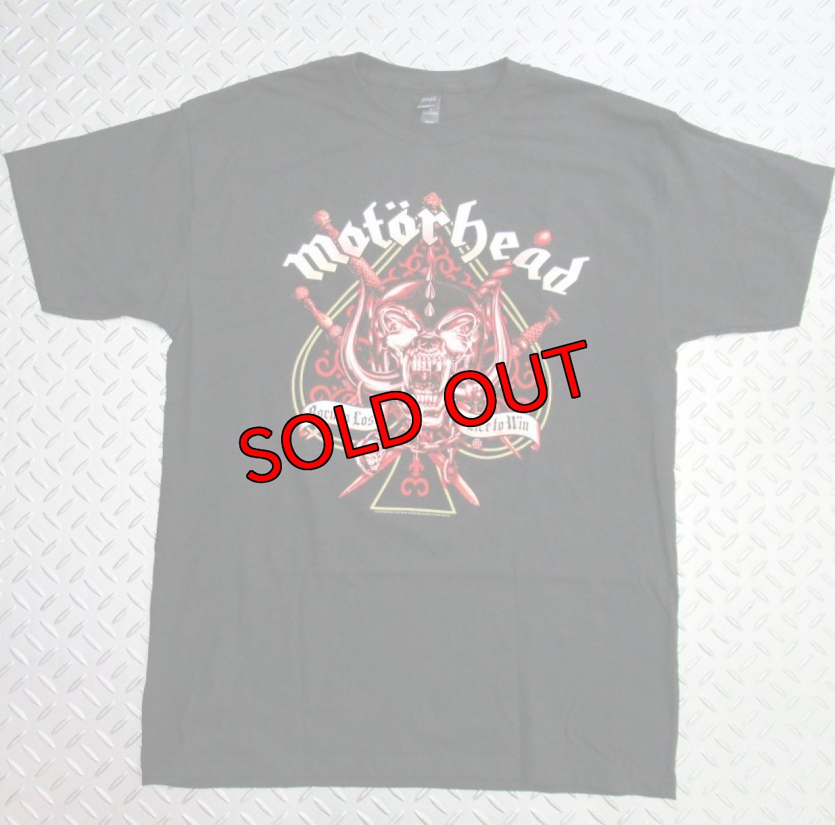 画像1: オフィシャル バンドTシャツ：モーターヘッド MOTORHEAD SWORD SPADE CLEAN ブラック (1)