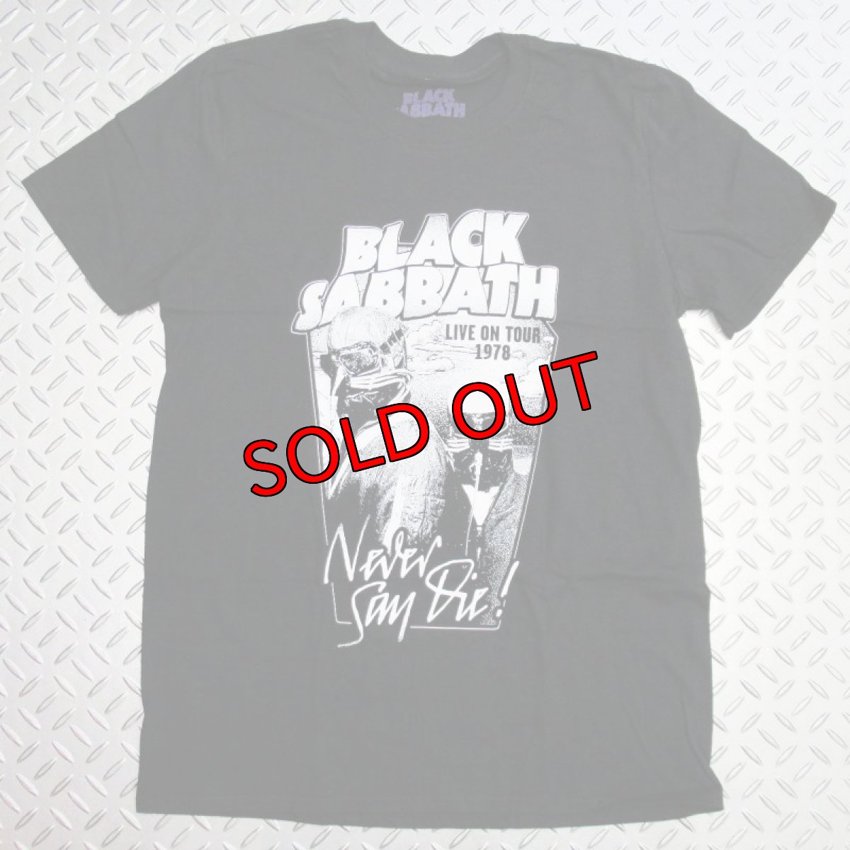 画像1: 【再入荷】オフィシャル バンドTシャツ：ブラックサバス BLACK SABBATH NEVER SAY DIE ブラック (1)