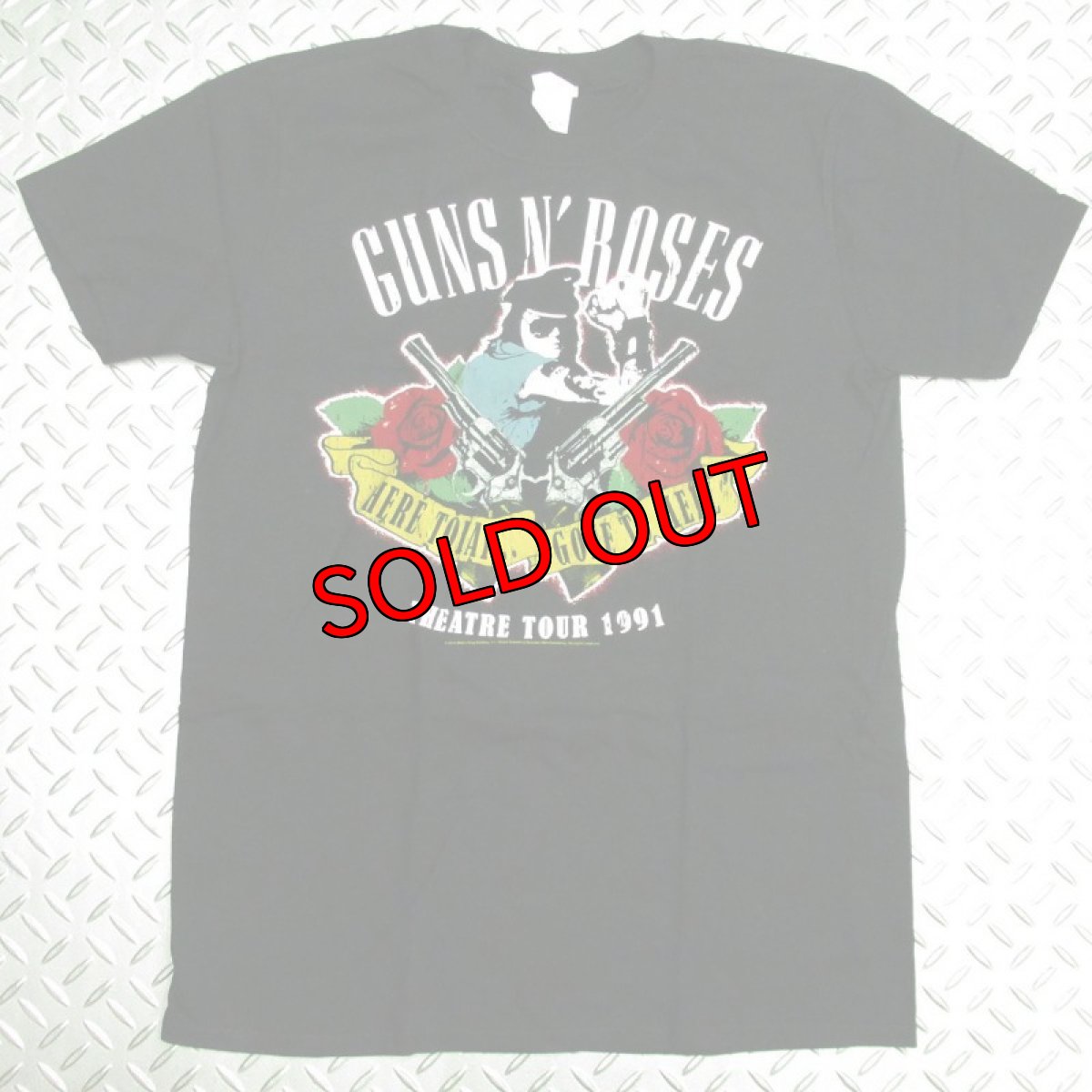 画像1: 【再入荷】オフィシャル バンドTシャツ：ガンズアンドローゼス GUNS N' ROSES HERE TODAY AND GONE TO HELL ブラック (1)