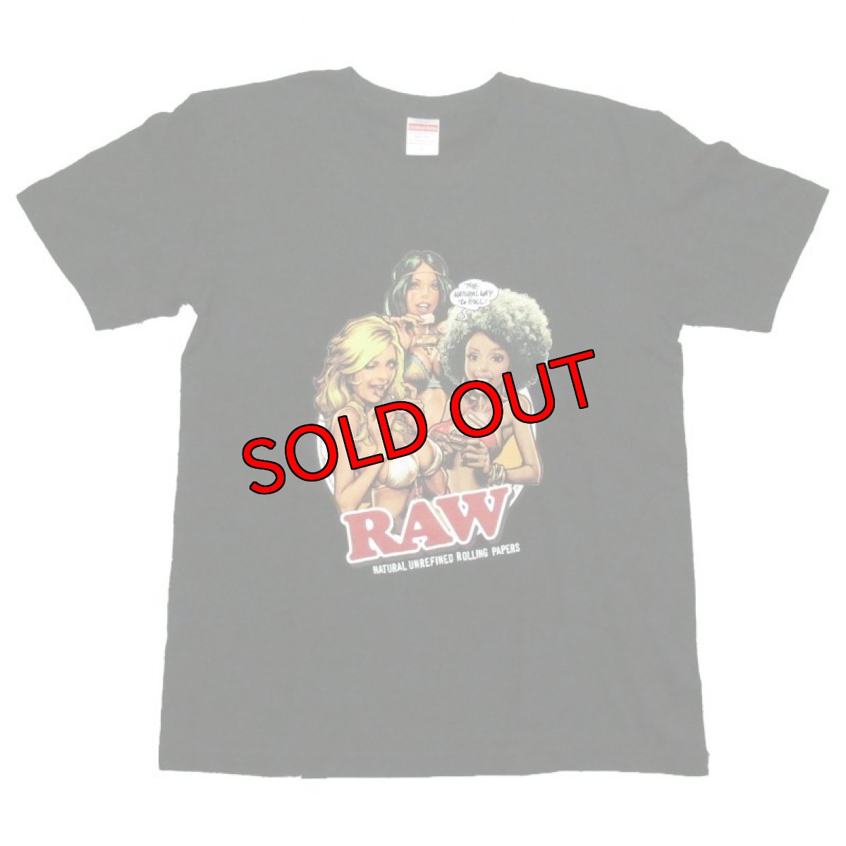 画像1: 【再入荷】RAWガールズ Tシャツ ブラック (1)