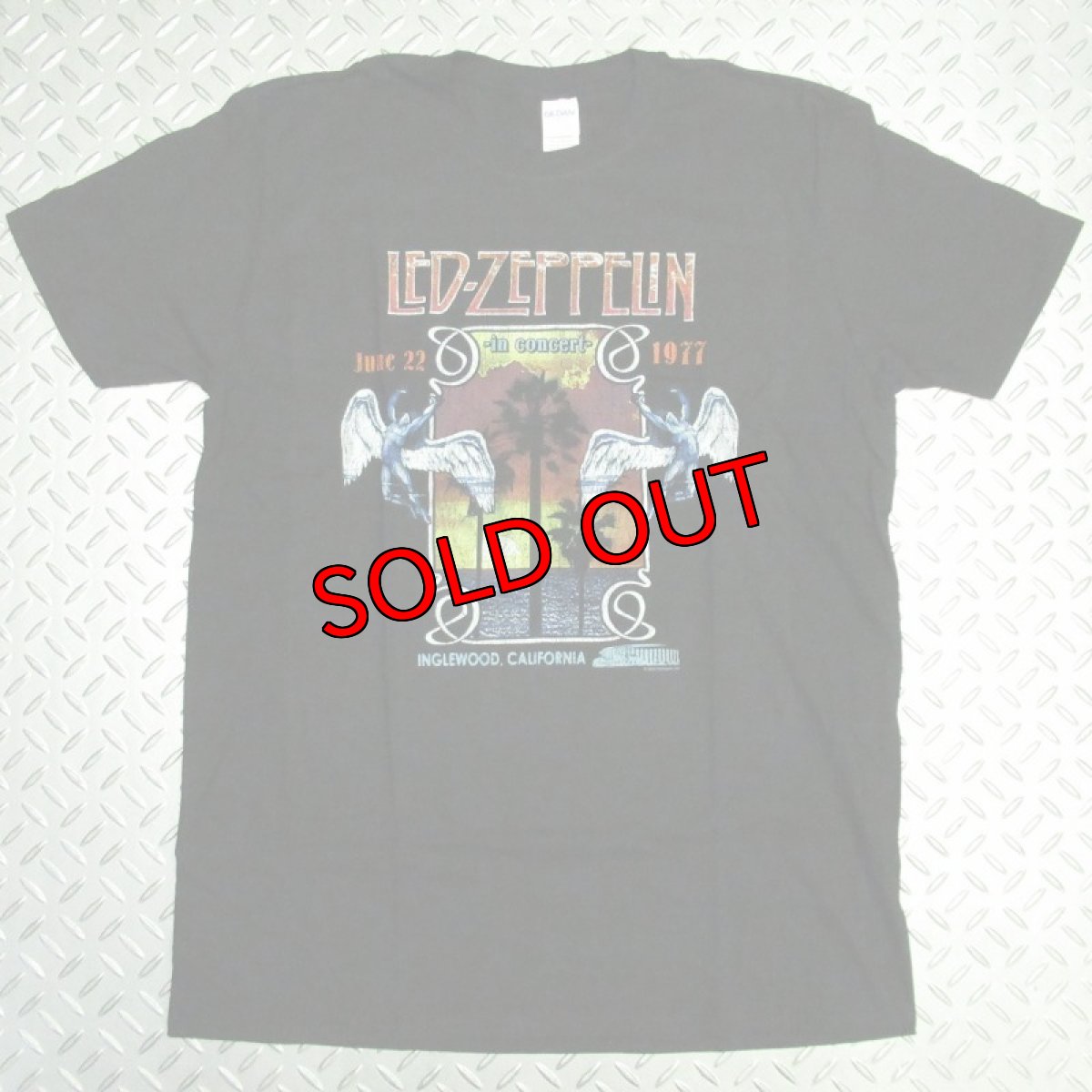 画像1: オフィシャル バンドTシャツ：レッドツェッペリン LED ZEPPELIN Inglewood ブラック (1)