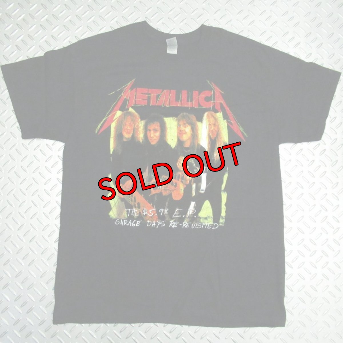 画像1: オフィシャル バンドTシャツ：メタリカ METALLICA Garage Photo Yellow ブラック (1)