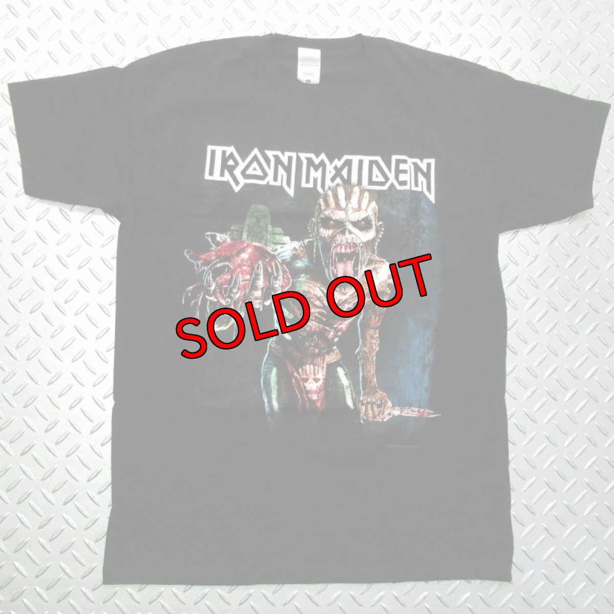 画像1: オフィシャル バンドTシャツ：アイアンメイデン IRON MAIDEN BOOK OF SOULS EUROPEAN TOUR 2016 ブラック (1)