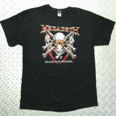 画像1: 【再入荷】オフィシャル バンドTシャツ：MEGADETH Killing Is My Business ブラック (1)