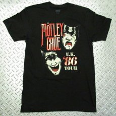 画像1: 【再入荷】オフィシャル バンドTシャツ：モトリークルー MOTLEY CRUE UK TOUR ブラック (1)