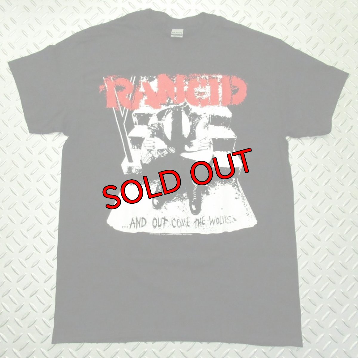 画像1: オフィシャル バンドTシャツ：ランシド RANCID WOLVES ブラック (1)
