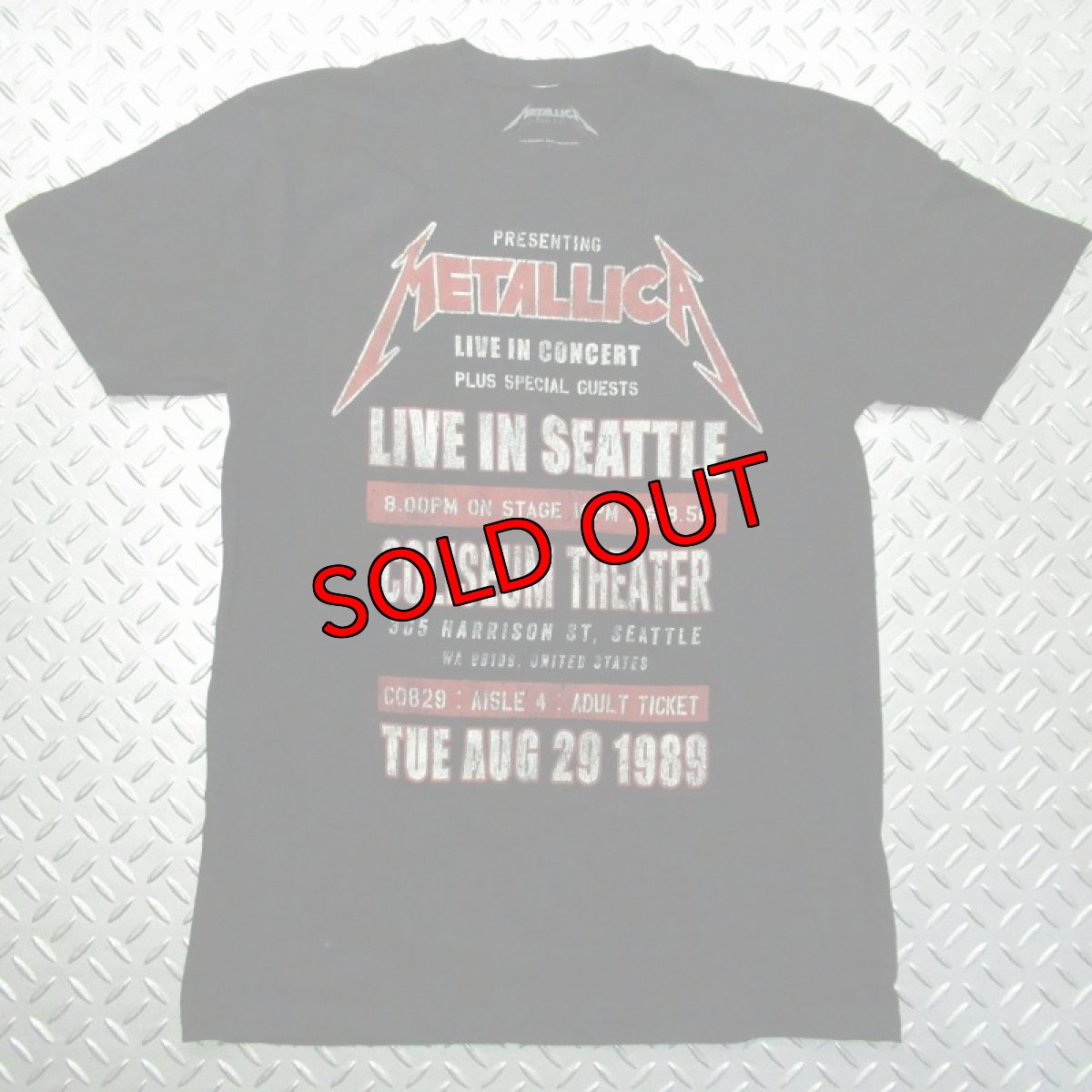画像1: 【再入荷】オフィシャル バンドTシャツ：メタリカ METALLICA Seattle '89 ブラック (1)