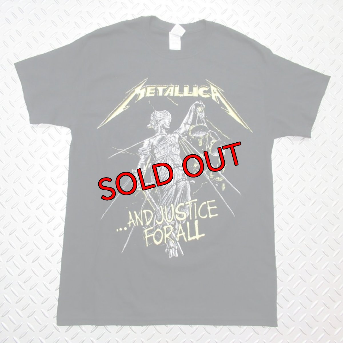 画像1: 【再入荷】オフィシャル バンドTシャツ：メタリカ METALLICA And Justice For All Tracks ブラック (1)