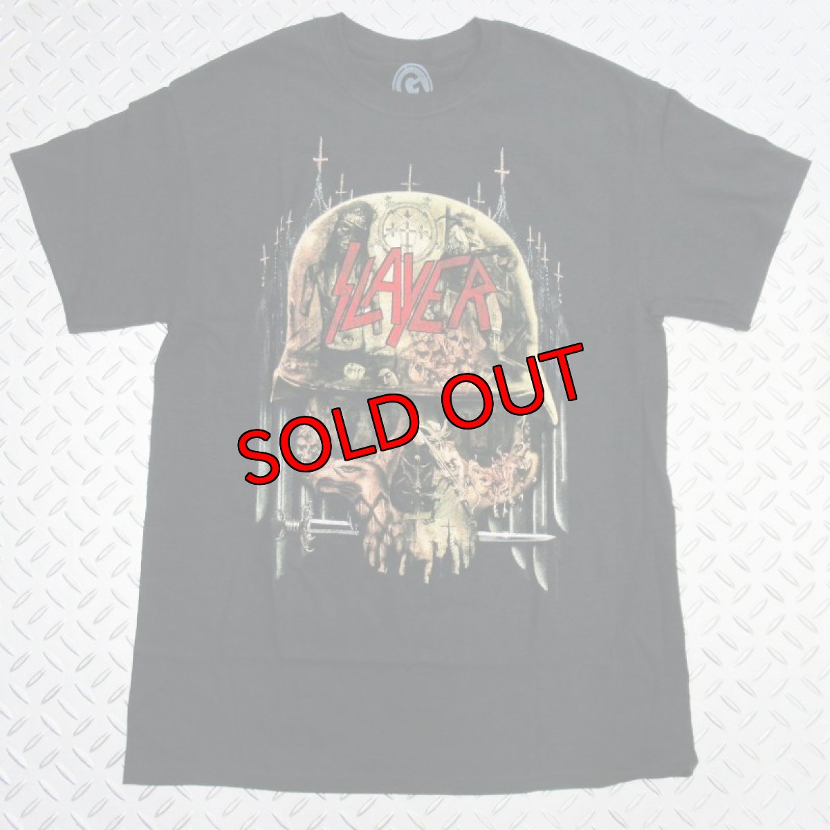 画像1: オフィシャル バンドTシャツ：スレイヤー SLAYER Hell Skull Collage ブラック (1)