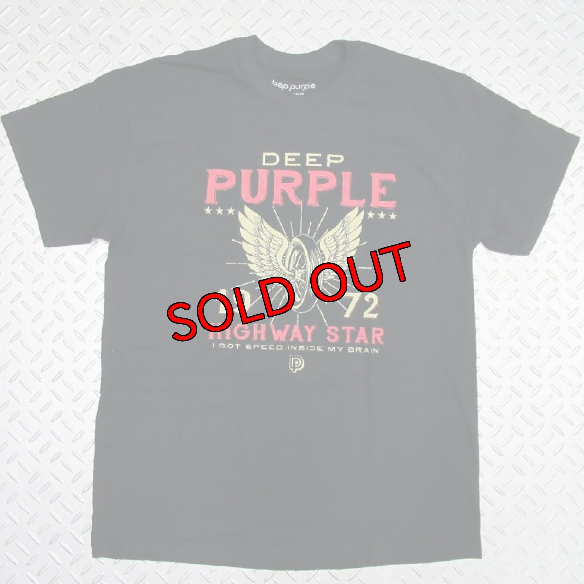 画像1: オフィシャル バンドTシャツ：ディープパープル DEEP PURPLE Highway Star ブラック (1)