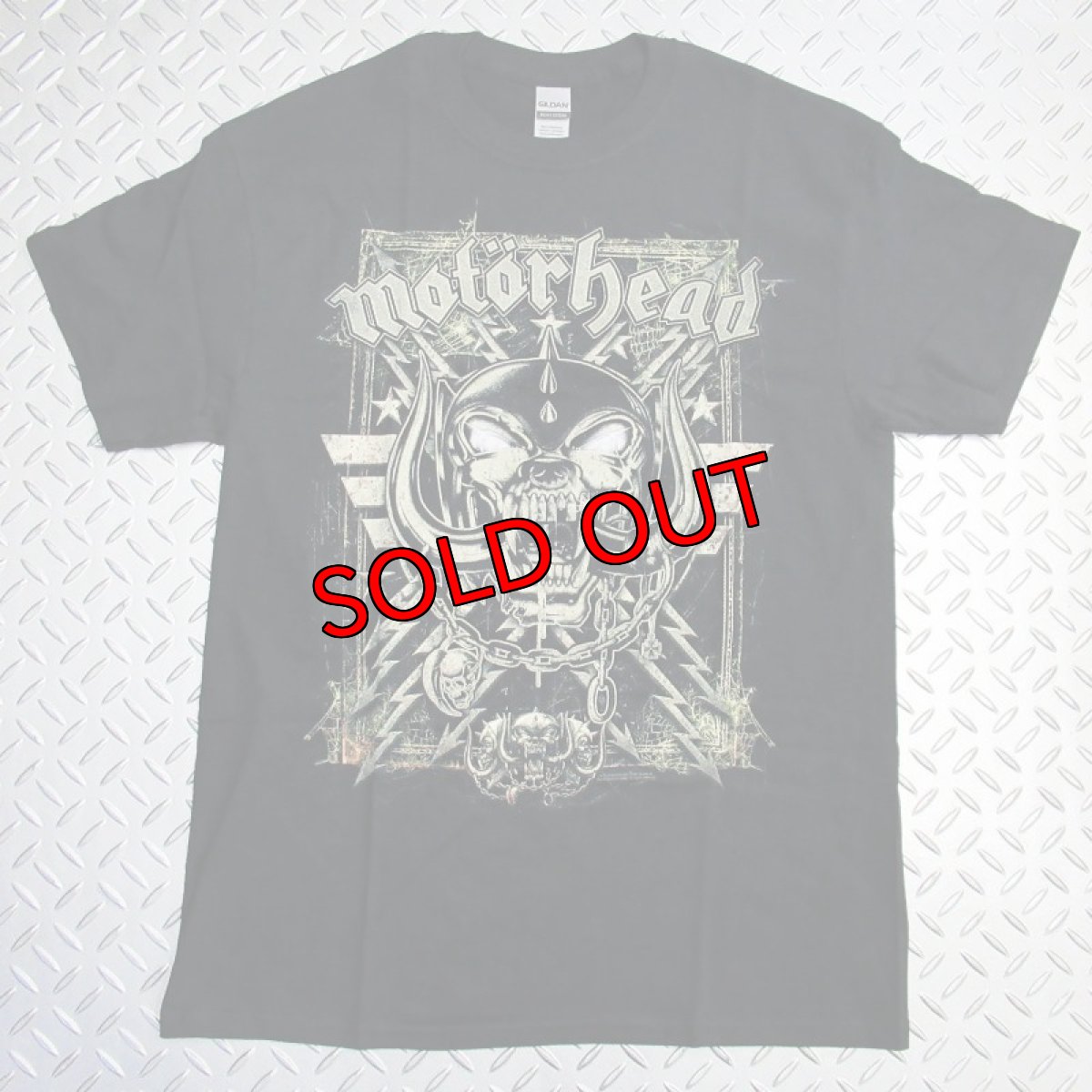 画像1: オフィシャル バンドTシャツ：モーターヘッド MOTORHEAD SPIDER WEBBED WAR PIG ブラック (1)