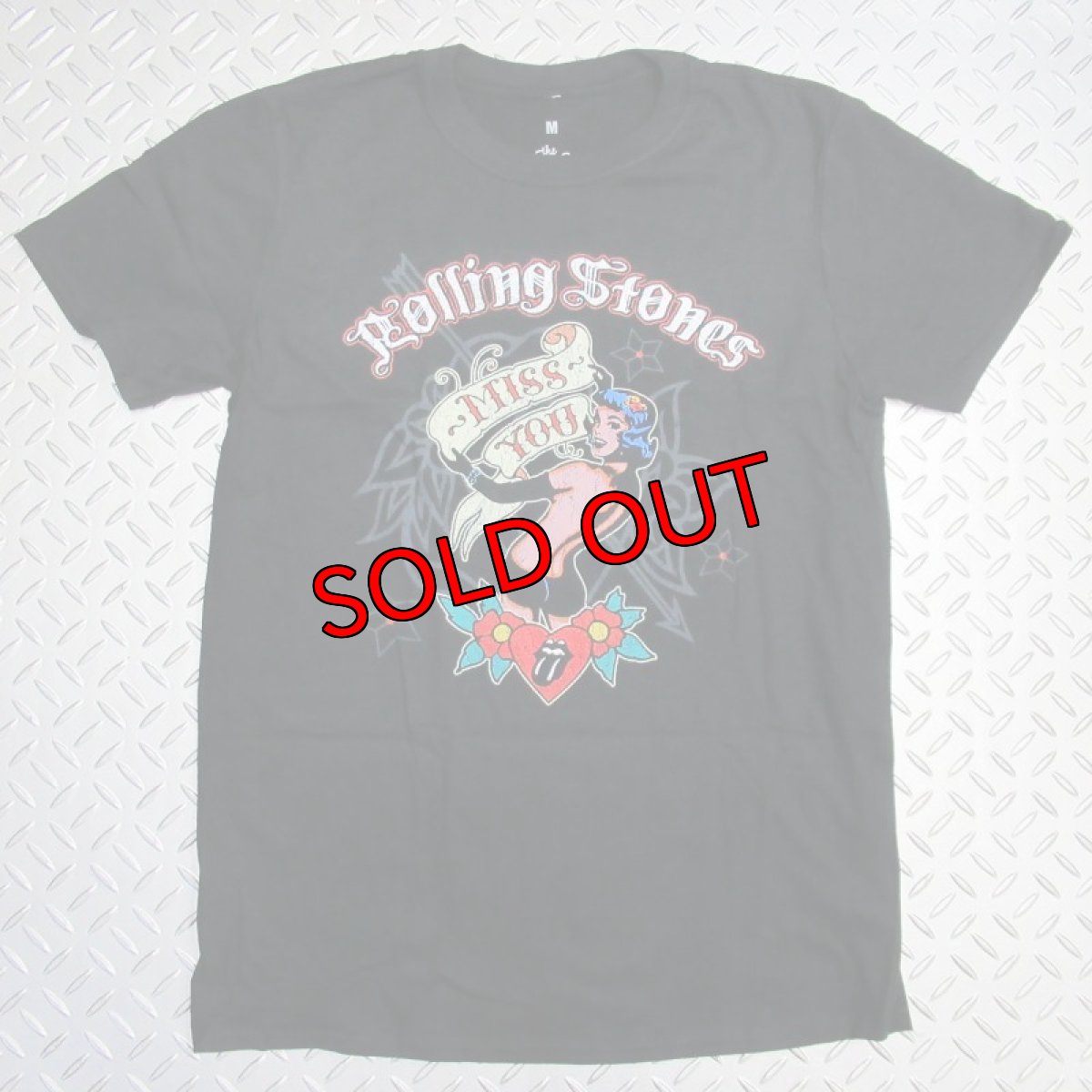 画像1: オフィシャル バンドTシャツ：ローリングストーンズ ROLLING STONES Miss You ブラック (1)