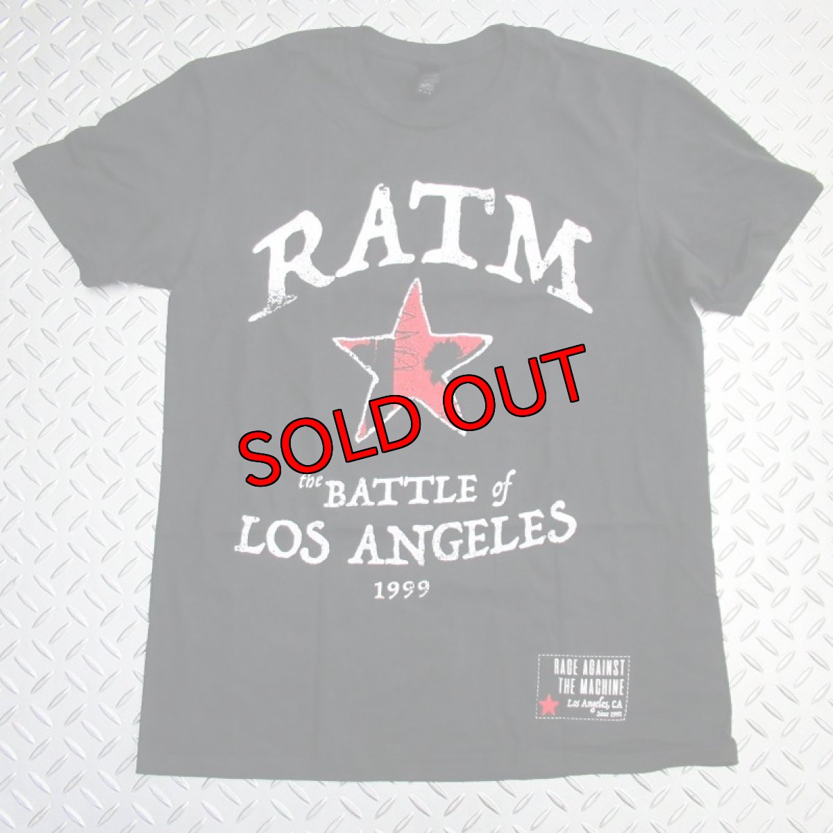 画像1: 【再入荷】オフィシャル バンドTシャツ：レイジアゲインストザマシーン RAGE AGAINST THE MACHINE Battle Star ブラック (1)
