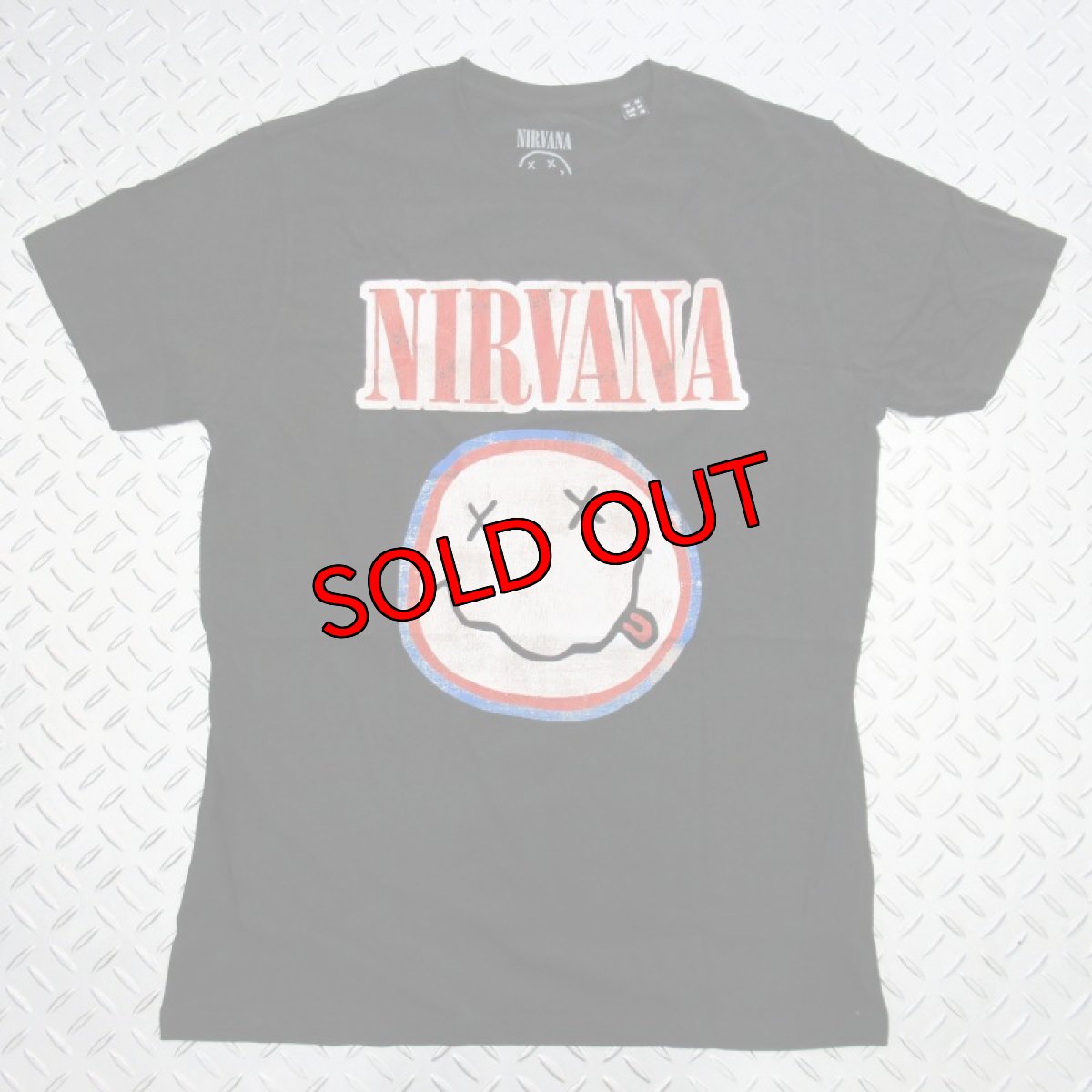 画像1: 【再入荷】オフィシャル バンドTシャツ：NIRVANA Distressed Logo ブラック (1)