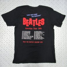 画像2: オフィシャル バンドTシャツ：THE BEATLES AMERICAN TOUR 1964 ブラック (2)