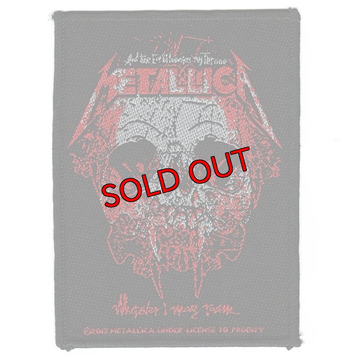 画像1: 【再入荷】オフィシャル バンド ワッペン：METALLICA WHEREVER I MAY ROAM (1)