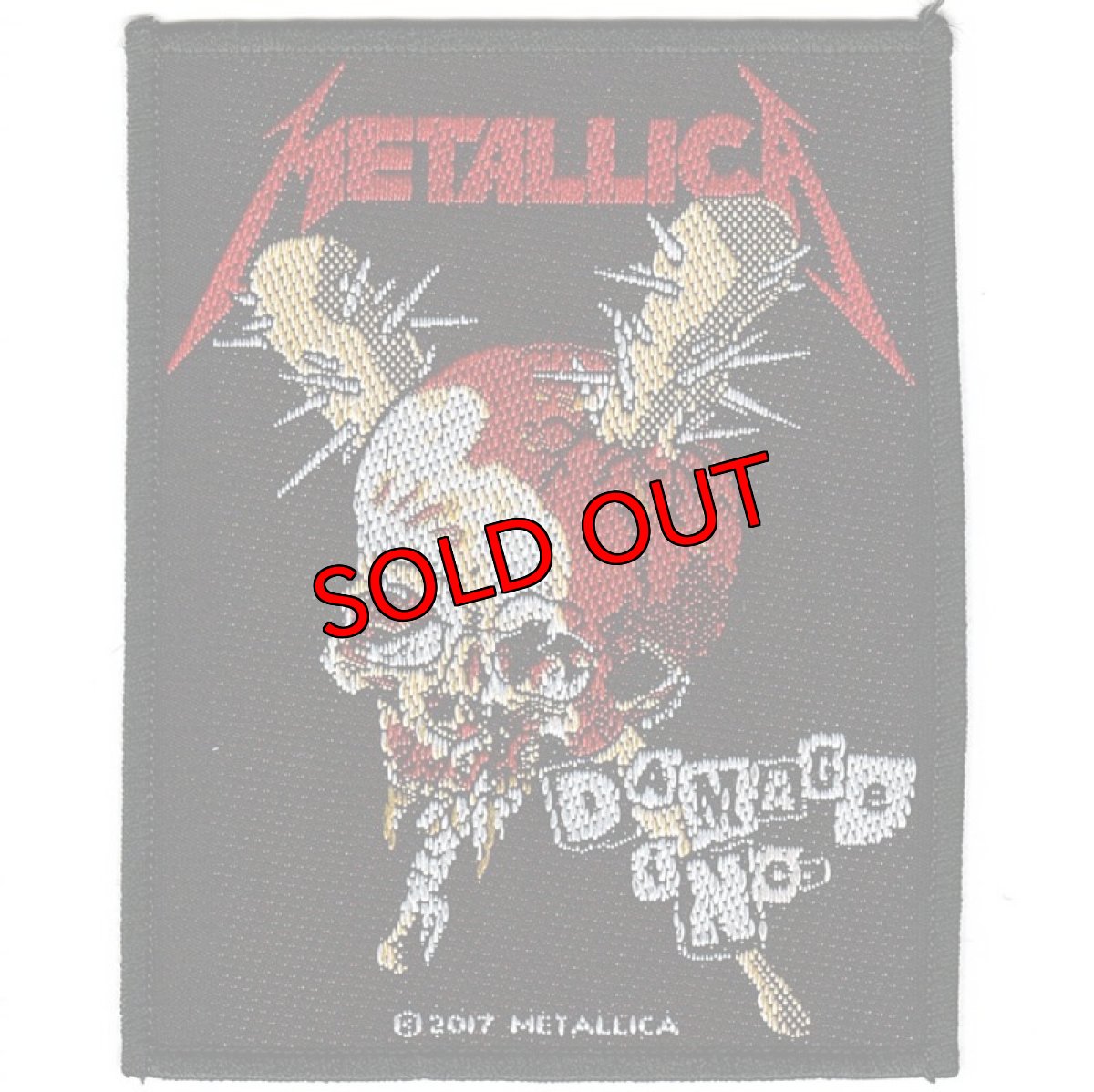 画像1: 【再入荷】オフィシャル バンド ワッペン：METALLICA DAMAGE INC. (1)