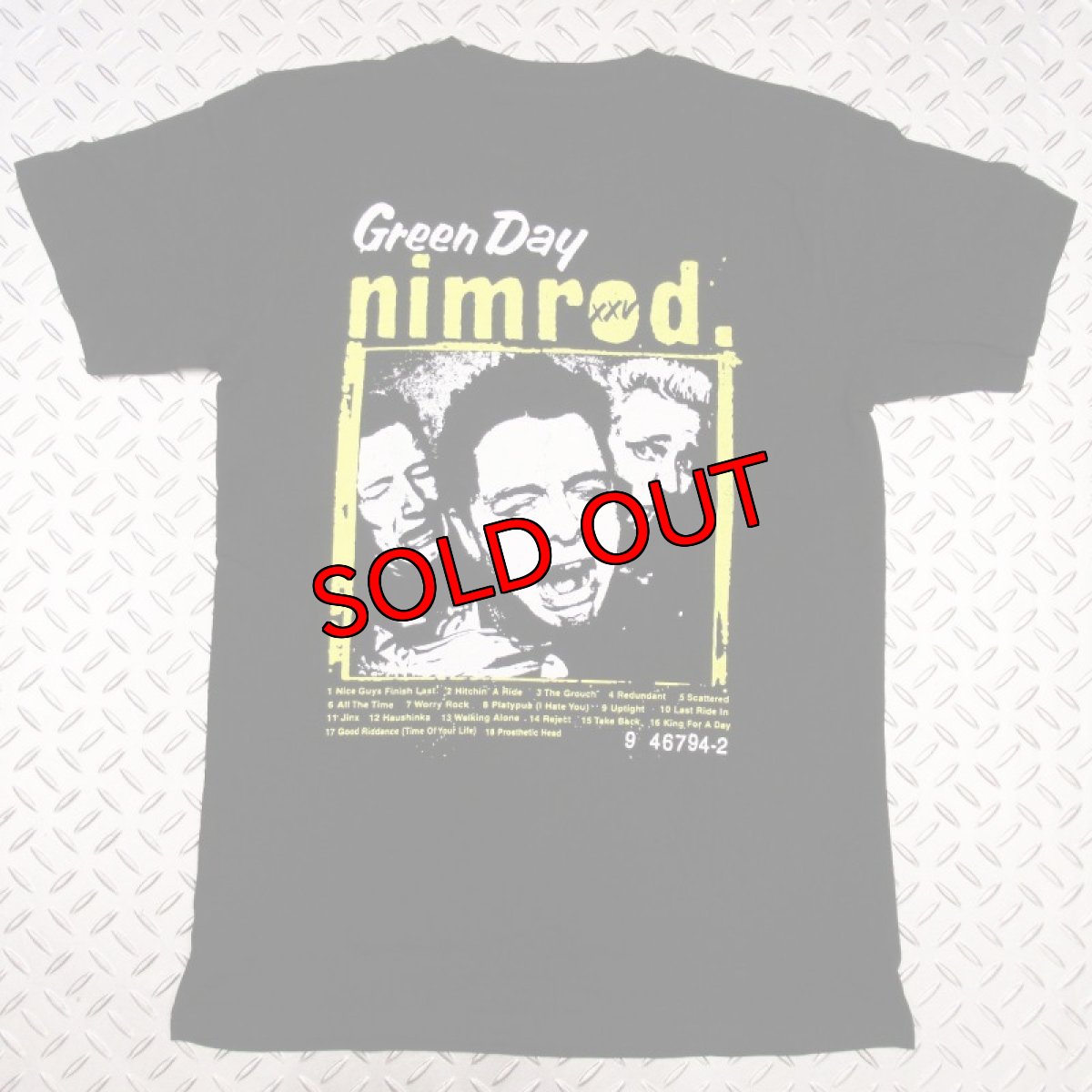 画像1: オフィシャル バンドTシャツ：GREEN DAY Nimrod Breast Print ブラック (1)