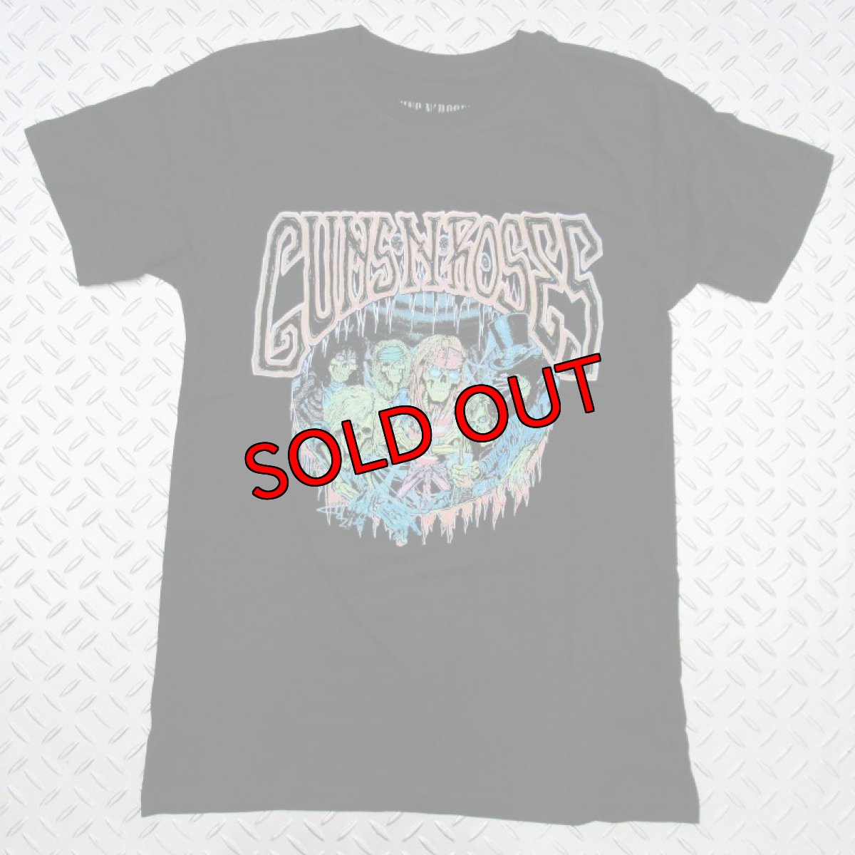 画像1: オフィシャル バンドTシャツ：ガンズアンドローゼス GUNS N' ROSES Illusion Tour ブラック (1)