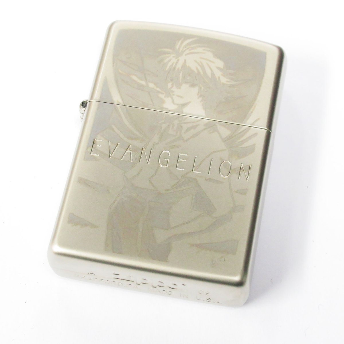 画像1: Zippo ジッポーライター：エヴァンゲリヲン 貞本義行 Type-KAWORU 2008年製 (1)