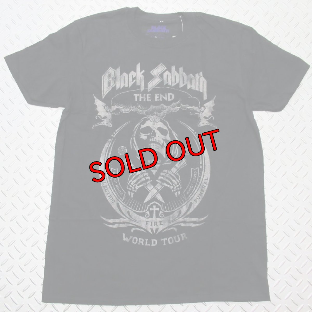 画像1: 【再入荷】オフィシャル バンドTシャツ：BLACK SABBATH THE END MUSHROOM CLOUD ブラック (1)