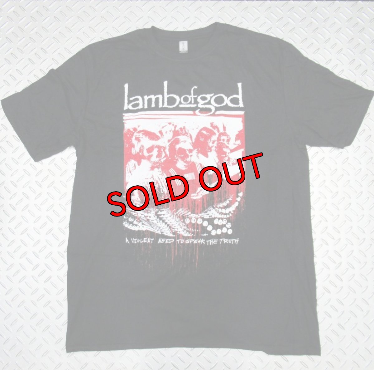 画像1: オフィシャル バンドTシャツ：ラムオブゴッド LAMB OF GOD Enough is Enough ブラック (1)