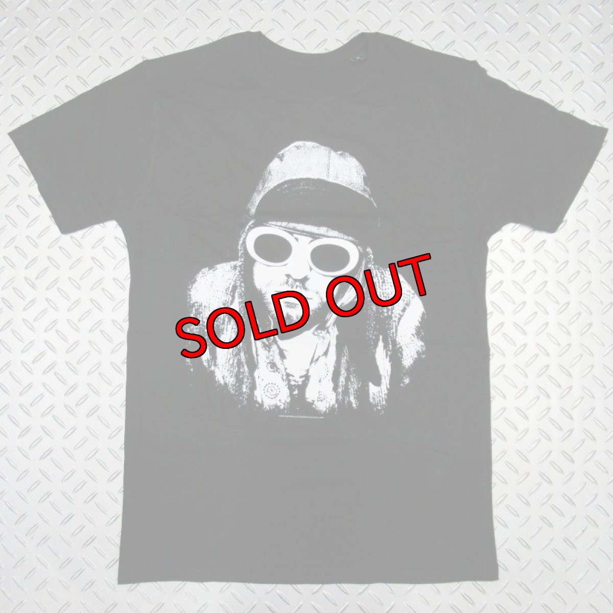 画像1: オフィシャル バンドTシャツ：ニルヴァーナ NIRVANA Kurt Cobain One Colour ブラック (1)