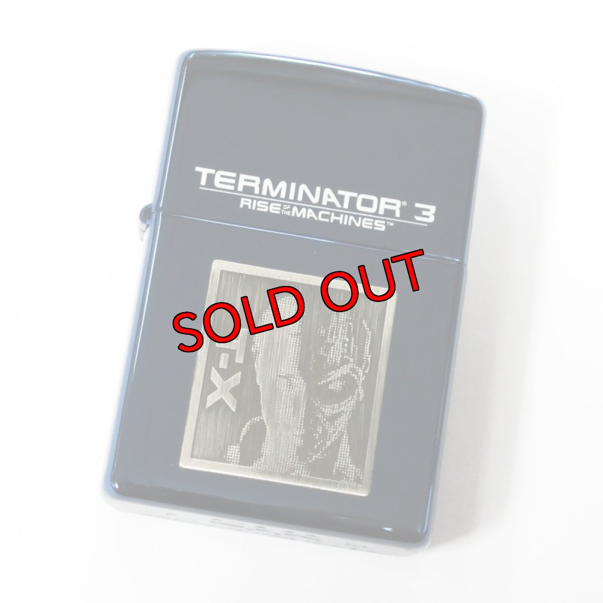 画像1: Zippo ジッポーライター：ターミネーター３ T-X ブルーチタン 2001年製 (1)