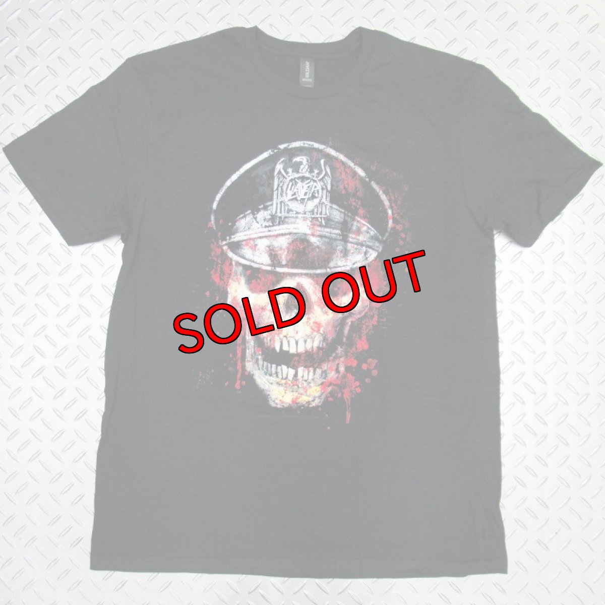画像1: オフィシャル バンドTシャツ：スレイヤー SLAYER Skull Hat ブラック (1)