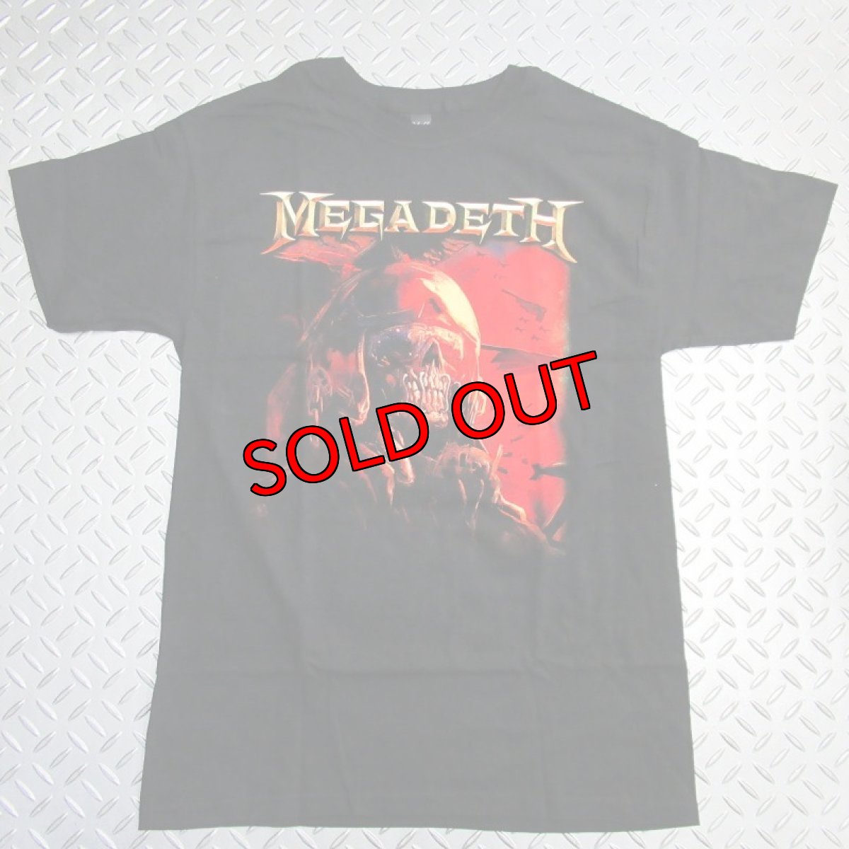 画像1: オフィシャル バンドTシャツ：メガデス MEGADETH FIGHTER PILOT ブラック (1)