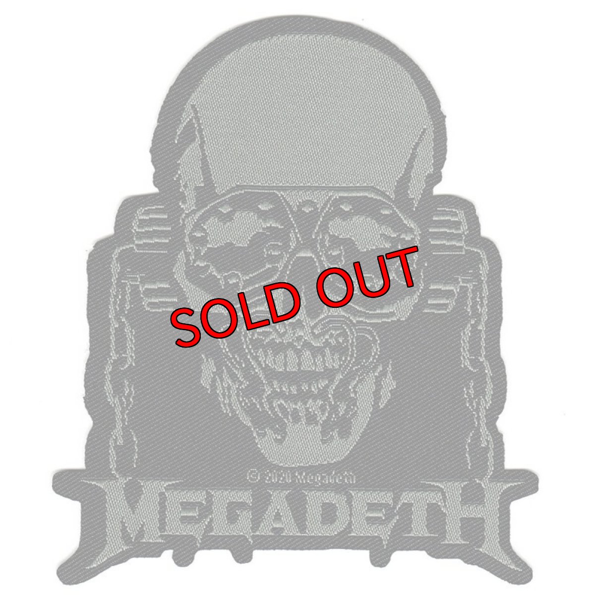 画像1: オフィシャル バンド ワッペン：MEGADETH Vic Rattlehead Cut Out (1)