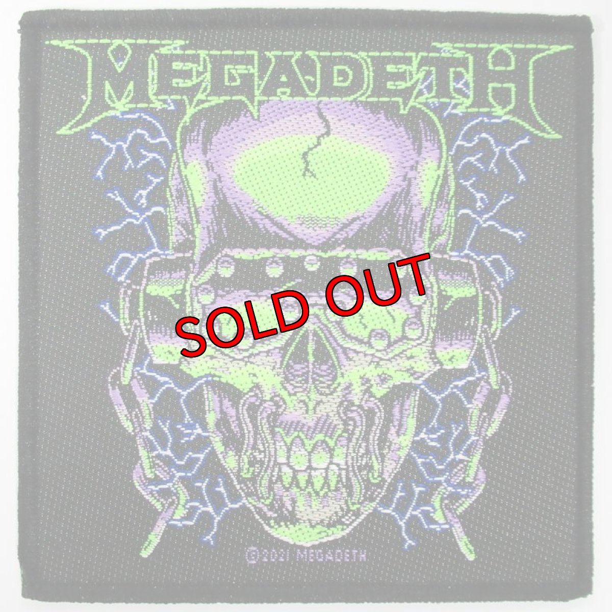 画像1: 【再入荷】オフィシャル バンド ワッペン：メガデス MEGADETH Vic Rattlehead (1)