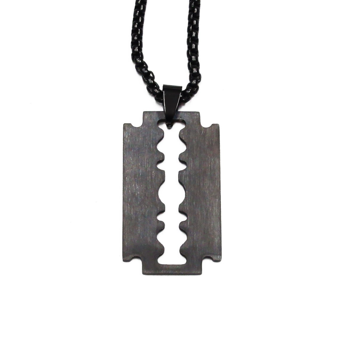 画像1: 【再入荷】パンク ロック系 カミソリ ネックレス ペンダント (1)