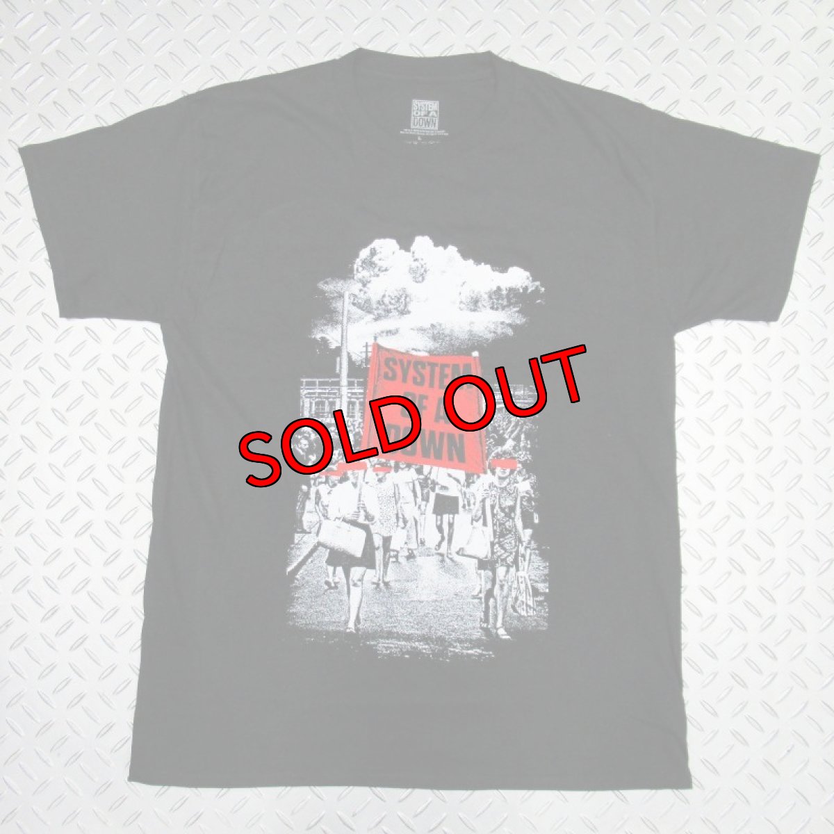 画像1: オフィシャル バンドTシャツ：システムオブアダウン SYSTEM OF A DOWN Banner Marches ブラック (1)