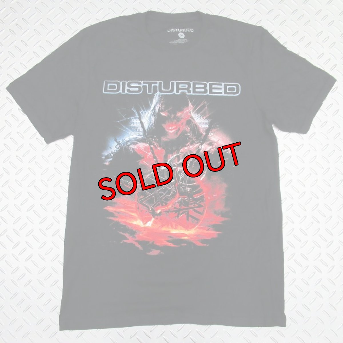 画像1: オフィシャル バンドTシャツ：DISTURBED European Tour '23 Medallion ブラック (1)