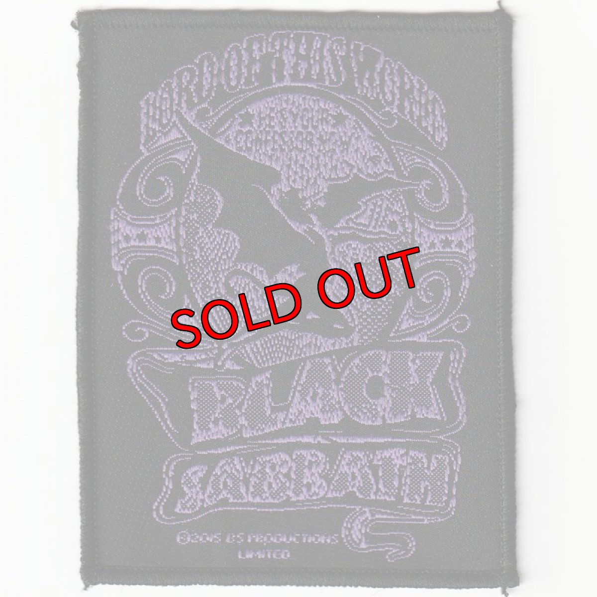 画像1: 【再入荷】オフィシャル バンド ワッペン：ブラックサバス BLACK SABBATH Lord Of This World (1)