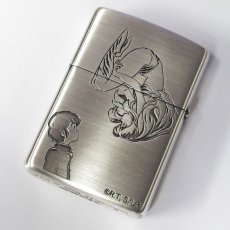 画像2: 【再入荷】Zippoジッポーライター：うる星やつら A柄 ラム&あたる 銀サテン古美 (2)