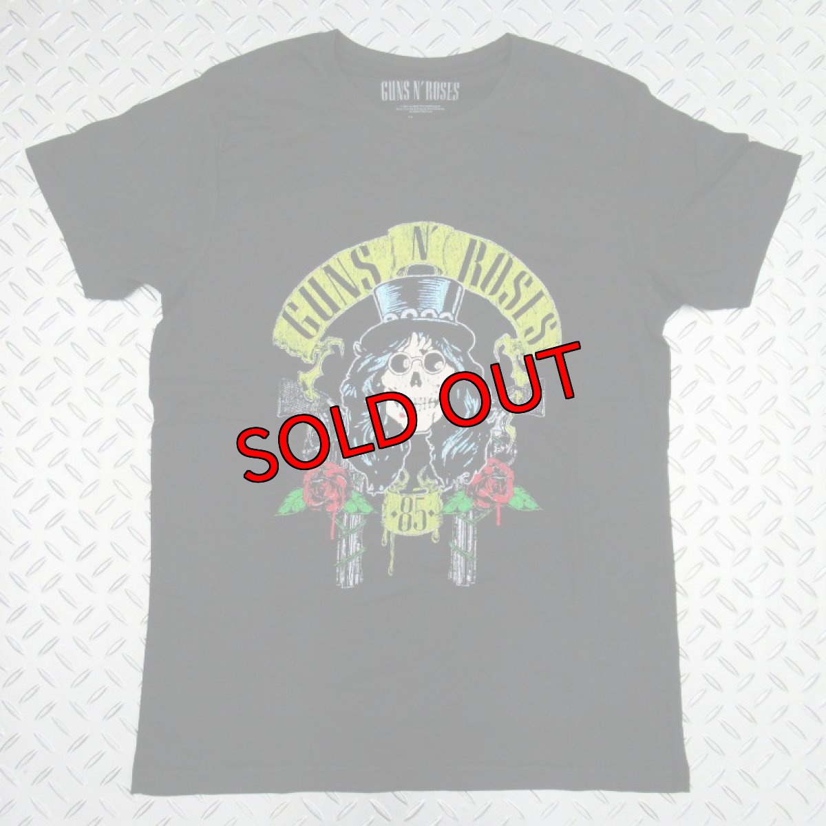 画像1: オフィシャル バンドTシャツ：ガンズアンドローゼス GUNS N' ROSES Slash 85 ブラック (1)